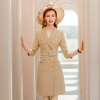 3/4 Sleeve British Style Fashion Professional Suit Dress
