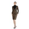 Oak Women's Autumn And Winter Thickened Woolen Matching Suit Set
