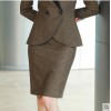Oak Women's Autumn And Winter Thickened Woolen Matching Suit Set