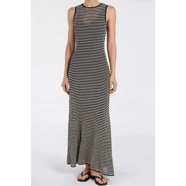 NATE BLACK SLEEVELESS MAXI DRESS