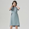 Simple Temperament Commuter Belt Dress