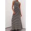 NATE BLACK SLEEVELESS MAXI DRESS
