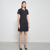 Women's Striped Short Sleeve Suit Dress
