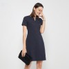 Women's Striped Short Sleeve Suit Dress