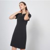 Women's Striped Short Sleeve Suit Dress