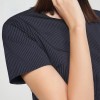 Women's Striped Short Sleeve Suit Dress