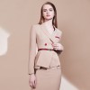 Women Fashion Temperament Casual Professional Work Suit and Skirt Set