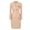 Women Fashion Temperament Casual Professional Work Suit and Skirt Set
