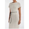 LEO CHALK KNIT MIDI DRESS