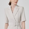 Double Breasted Slim Fit Suit Dress