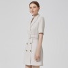 Double Breasted Slim Fit Suit Dress