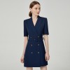 Double Breasted Slim Fit Suit Dress
