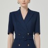 Double Breasted Slim Fit Suit Dress