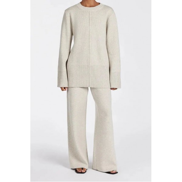CLEMENCE OAT MARLE KNIT PANT