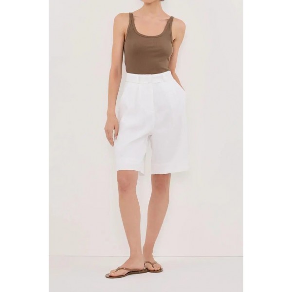 NINA CLOVER LOW SCOOP KNIT TANK