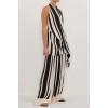BEAU BLACK STRIPE HALTER TOP