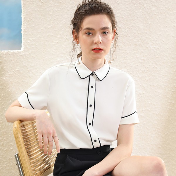 Women's Temperament Commuter Short Sleeve Shirt