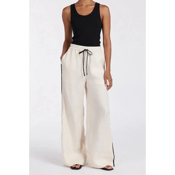 VON CREAM LINEN PANT