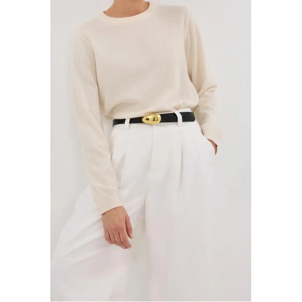INDY CREAM CASHMERE KNIT JUMPER