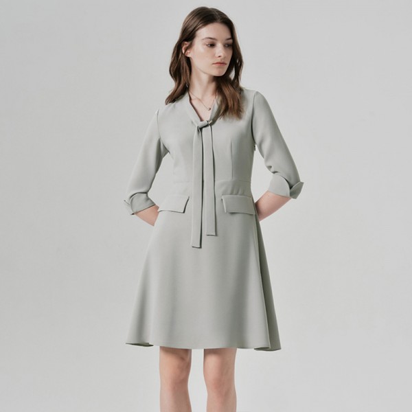 Commuter Temperament OL Elegant Chiffon Dress