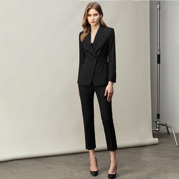 Women Fashion Black Professional Suit and Skirt/Pant Set