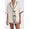 VON CREAM LINEN SHIRT