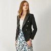 PU Leather Stitching Collar Temperament Suit Jacket