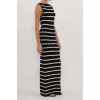 SAM STRIPE BOAT NECK MAXI DRESS