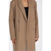 CELINA TAN WOOL BLEND COAT