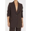 ELLE DARK CHOCOLATE BLAZER