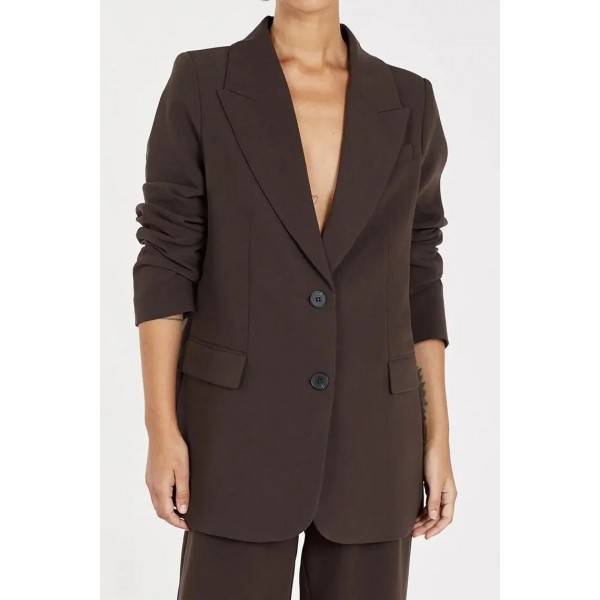 ELLE DARK CHOCOLATE BLAZER
