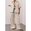 VON CREAM LINEN PANT
