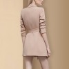 Temperament Mid-length Double-breasted Irregular Waist Blazer