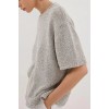 ERIN SILVER MARLE BOXY KNIT TEE