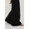 CODY BLACK WIDE LINEN PANT