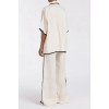 VON CREAM LINEN PANT