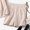 Women's Commuter Elegant Suit Jacket Casual Five-point Pants Set
