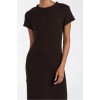 LEO BITTER CHOC KNIT MIDI DRESS