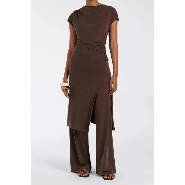 RIO BITTER CHOC WIDE LEG MODAL PANT