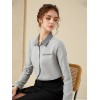 H-shaped Long-sleeved thick brushed shirt Blouse