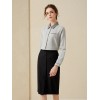 H-shaped Long-sleeved thick brushed shirt Blouse