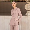 Women's Temperament Commuter Pink Suit Two-piece