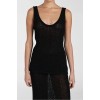 MARGOT BLACK SCOOP CROCHET TANK