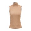 Half Turtleneck Sleeveless Knit Tank Top