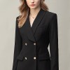 Elegant Long Sleeve Irregular Suit Dress
