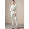 White Double-breasted Fashionable Temperament Suit