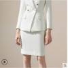 White Double-breasted Fashionable Temperament Suit