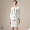 White Double-breasted Fashionable Temperament Suit