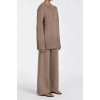 CLEMENCE CHOC MARLE KNIT PANT