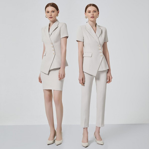 Temperament Fashion Short Sleeve Suit